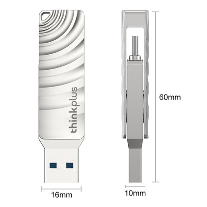 Lenovo Thinkplus MU232 USB 3.2 + USB-C / Type-C Dual Head Flash Drive, Memory:64GB - USB Flash Drives by Lenovo | Online Shopping UK | buy2fix