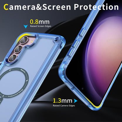 For Samsung Galaxy S23+ 5G Skin Feel TPU + PC MagSafe Magnetic Phone Case(Transparent Blue) - Galaxy S23+ 5G Cases by buy2fix | Online Shopping UK | buy2fix