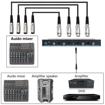 XTUGA A400-H Professional 4-Channel UHF Wireless Microphone System with 4 Handheld Microphone(AU Plug) - Microphone by XTUGA | Online Shopping UK | buy2fix