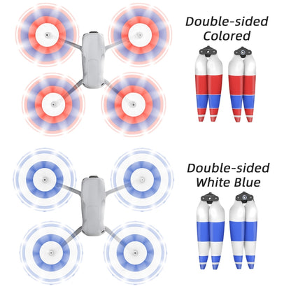 For DJI Air 3 Sunnylife 8747F Low Noise Quick-release Propellers, Style:2 Pairs Red Blue White - DIY Propeller by Sunnylife | Online Shopping UK | buy2fix