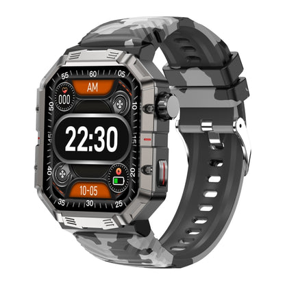 HAMTOD GW55 2.02 inch Screen IP68 Waterproof Smart Watch, Support Bluetooth Call / Heart Rate(Silver Frame) - Smart Watches by HAMTOD | Online Shopping UK | buy2fix