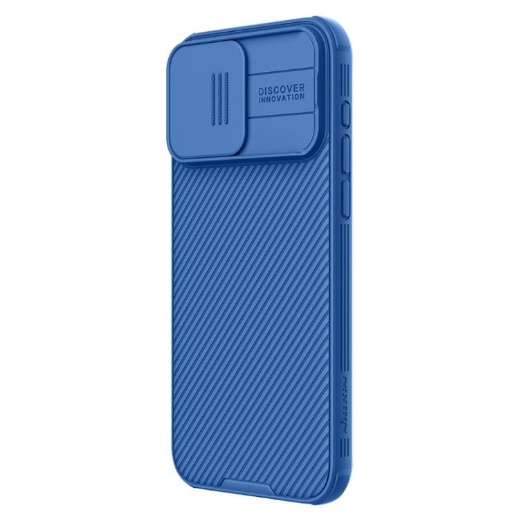 For iPhone 15 Pro Max NILLKIN CamShield Pro PC Phone Case(Blue) - iPhone 15 Pro Max Cases by NILLKIN | Online Shopping UK | buy2fix