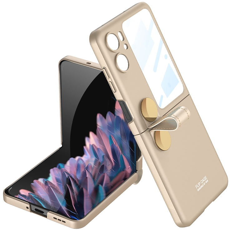 For OPPO Find N2 Flip GKK Integrated Ultrathin with Rotating Cortical Belt Phone Case(Purple) - Find N2 Flip Cases by GKK | Online Shopping UK | buy2fix