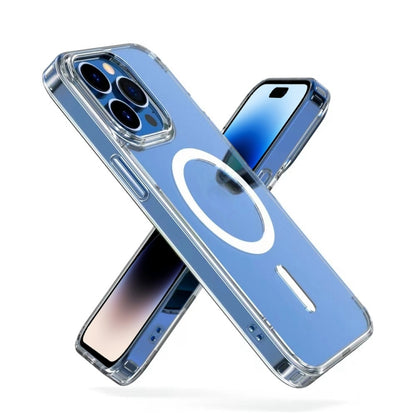 For iPhone 15 Pro Mutural Jingtou Series MagSafe Magnetic Phone Case(Clear) - iPhone 15 Pro Cases by Mutural | Online Shopping UK | buy2fix