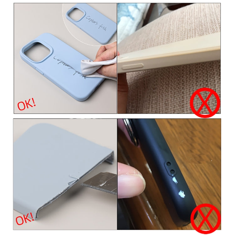 For iPhone 15 Pro Max Pure Color Liquid Silicone Fine Pore Phone Case(Sky Blue) - iPhone 15 Pro Max Cases by buy2fix | Online Shopping UK | buy2fix