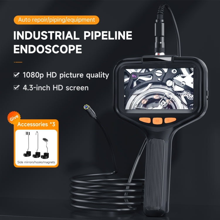 P200 8mm Front Lenses Detachable Industrial Pipeline Endoscope with 4.3 inch Screen, Spec:2m Tube -  by buy2fix | Online Shopping UK | buy2fix