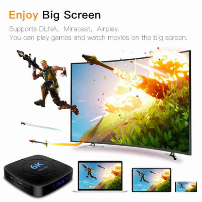 6K Ultra HD Android 12.0 Smart TV Box with Remote Control, 4GB+32GB, Allwinner H616 1.5GHZ Quad-Core(UK Plug) - Others by buy2fix | Online Shopping UK | buy2fix