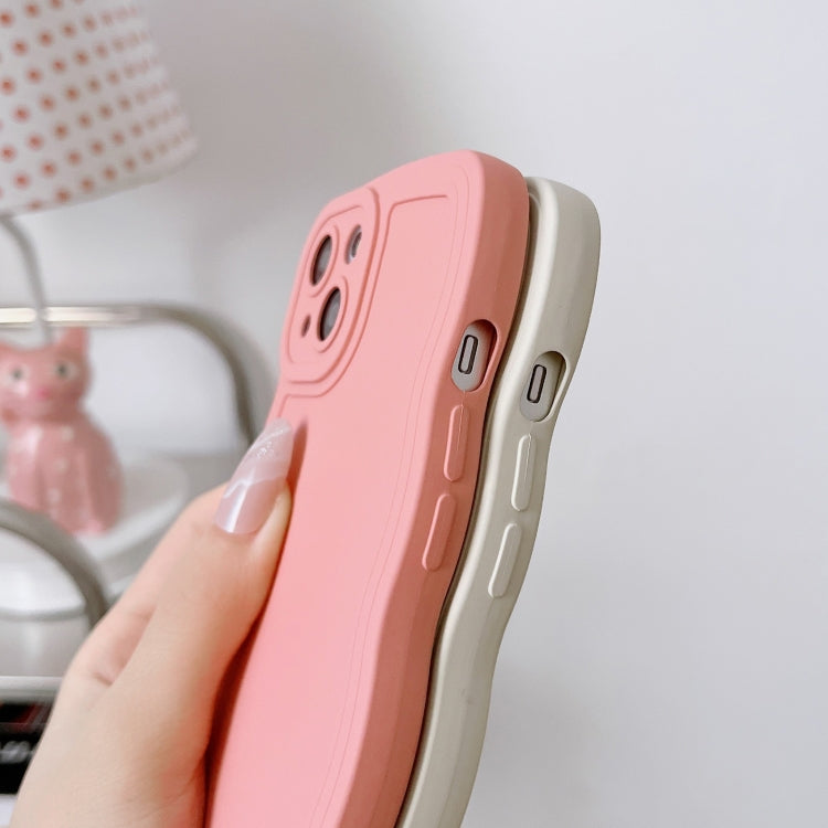 For iPhone 15 Pro Max Wave Edge Silicone Phone Case(Pink) - iPhone 15 Pro Max Cases by buy2fix | Online Shopping UK | buy2fix