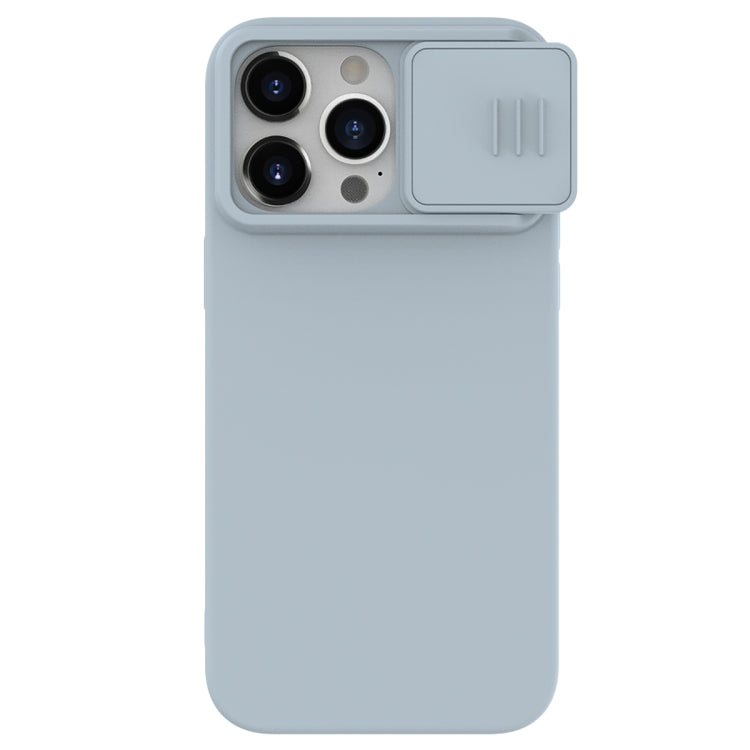 For iPhone 15 Pro NILLKIN CamShield Liquid Silicone Phone Case(Grey) - iPhone 15 Pro Cases by NILLKIN | Online Shopping UK | buy2fix