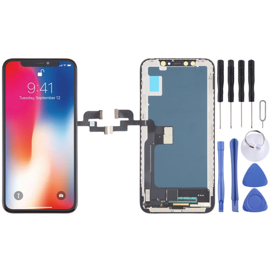 For iPhone X in-cell LCD Screen with Digitizer Full Assembly - LCD Related Parts by buy2fix | Online Shopping UK | buy2fix