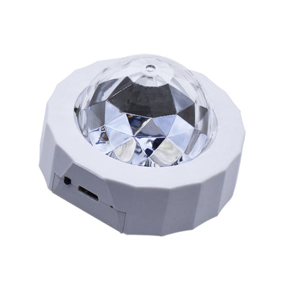 D36 3W DC 5V USB Charging Car Portable DJ Light Sound Activated Atmosphere Light Star Music Light Lamp(White) - Atmosphere lights by buy2fix | Online Shopping UK | buy2fix