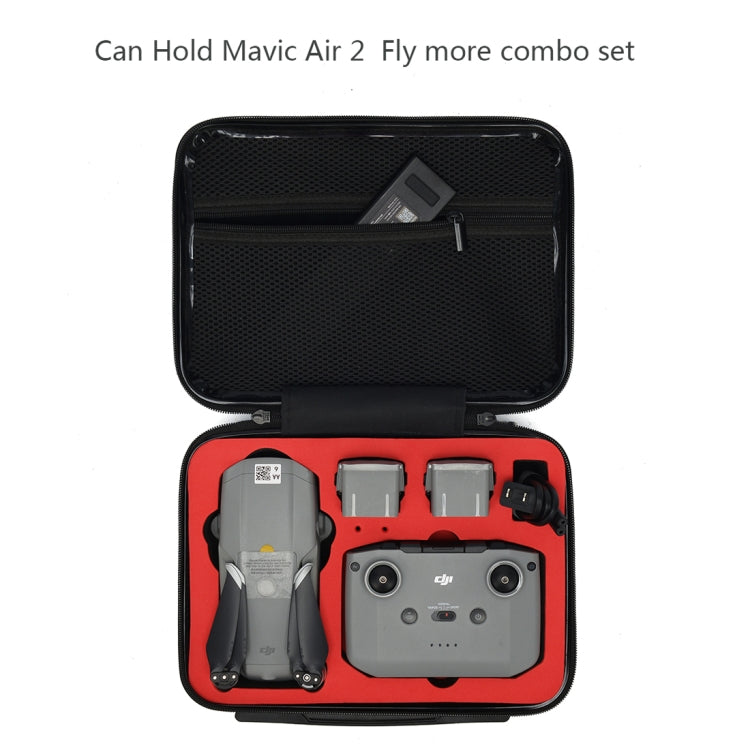 For DJI Mavic Air 2 Shockproof Portable ABS Suitcase Storage Bag Protective Box(Black) - Carry Cases & Bags by buy2fix | Online Shopping UK | buy2fix