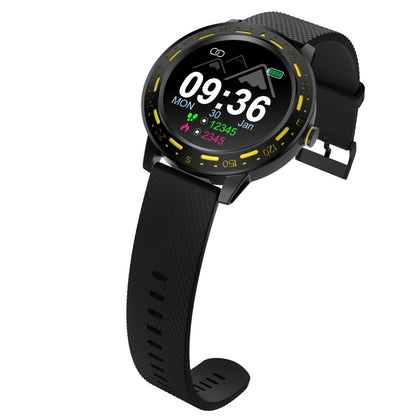 S18 1.3 inch TFT Screen IP67 Waterproof Smart Watch Bracelet, Support Sleep Monitor / Heart Rate Monitor / Blood Pressure Monitoring(Black Yellow) - Smart Wear by buy2fix | Online Shopping UK | buy2fix