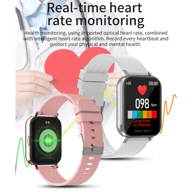 MT28 1.54 inch TFT Screen IP67 Waterproof Business Sport Silicone Strip Smart Watch, Support Sleep Monitor / Heart Rate Monitor / Blood Pressure Monitoring(White) - Smart Wear by buy2fix | Online Shopping UK | buy2fix