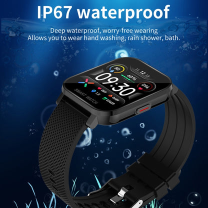 MT28 1.54 inch TFT Screen IP67 Waterproof Business Sport Silicone Strip Smart Watch, Support Sleep Monitor / Heart Rate Monitor / Blood Pressure Monitoring(White) - Smart Wear by buy2fix | Online Shopping UK | buy2fix