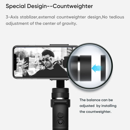 Funsnap Capture1 Outdoor Live Video Triaxial Handheld Gimbal Shooting Stabilizer(Black) - Consumer Electronics by buy2fix | Online Shopping UK | buy2fix