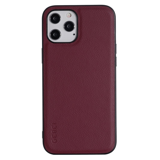 For iPhone 12 / 12 Pro GEBEI Full-coverage Shockproof Leather Protective Case(Red) - iPhone 12 / 12 Pro Cases by GEBEI | Online Shopping UK | buy2fix