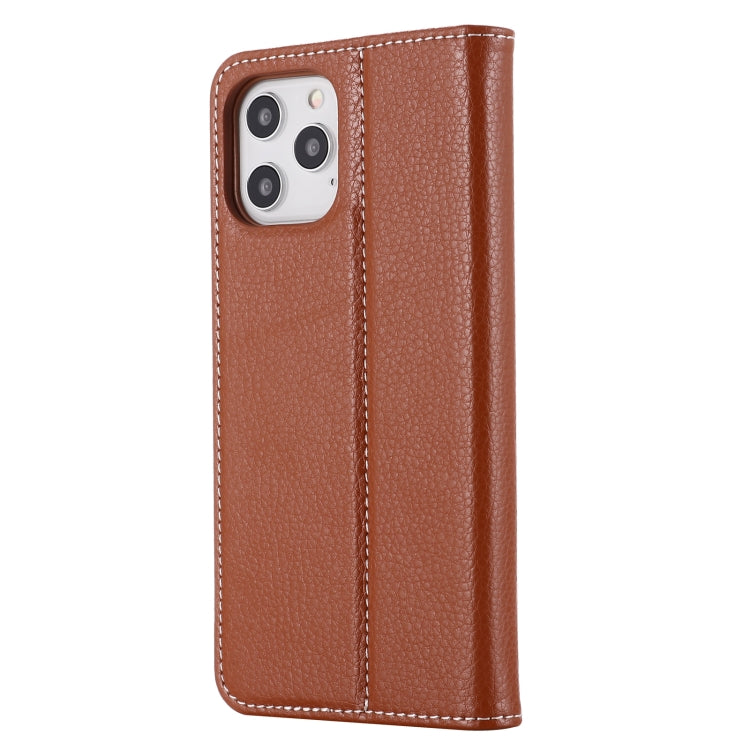For iPhone 12 Pro Max GEBEI PU+TPU Horizontal Flip Protective Case with Holder & Card Slots(Brown) - iPhone 12 Pro Max Cases by GEBEI | Online Shopping UK | buy2fix