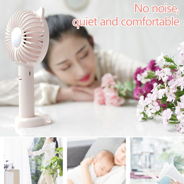 N10 Multi-function Handheld Desktop Holder Electric Fan, with 3 Speed Control (White) - Electric Fans by buy2fix | Online Shopping UK | buy2fix