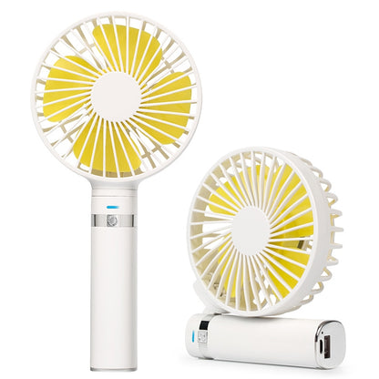 S2 Portable Foldable Handheld Electric Fan, with 3 Speed Control & Night Light (White) - Consumer Electronics by buy2fix | Online Shopping UK | buy2fix