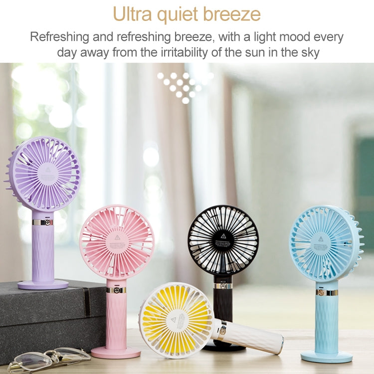 S8 Portable Mute Handheld Desktop Electric Fan, with 3 Speed Control (White) - Consumer Electronics by buy2fix | Online Shopping UK | buy2fix