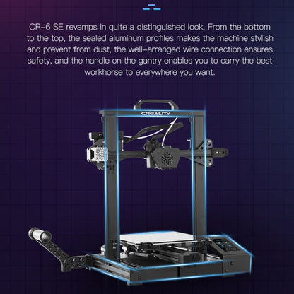 CREALITY CR-6 SE 350W Intelligent Leveling-free DIY 3D Printer, Print Size : 23.5 x 23.5 x 25cm, UK Plug - 3D Printer by Creality | Online Shopping UK | buy2fix