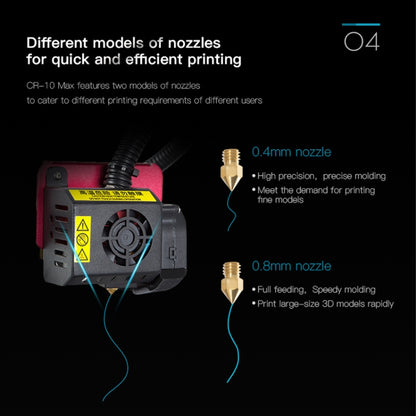 CREALITY CR-10 Max 750W Automatic Leveling Golden Triangle DIY 3D Printer, Print Size : 45 x 45 x 47cm, AU Plug - 3D Printer by Creality | Online Shopping UK | buy2fix