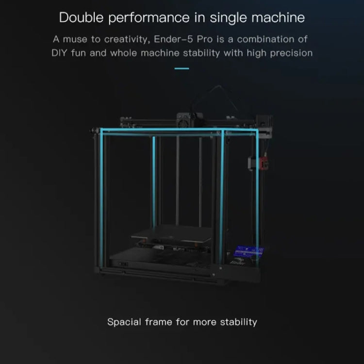 CREALITY Ender-5 Pro Silent Mainboard Double Y-axis DIY 3D Printer, Print Size : 22 x 22 x 30cm, EU Plug - 3D Printer by Creality | Online Shopping UK | buy2fix