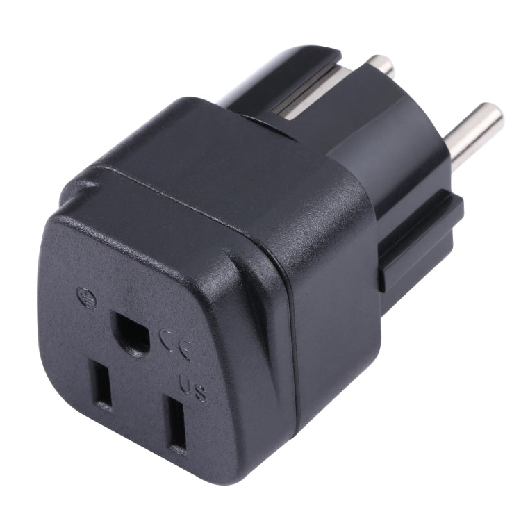 Portable Three-hole US to EU Plug Socket Power Adapter - Consumer Electronics by buy2fix | Online Shopping UK | buy2fix