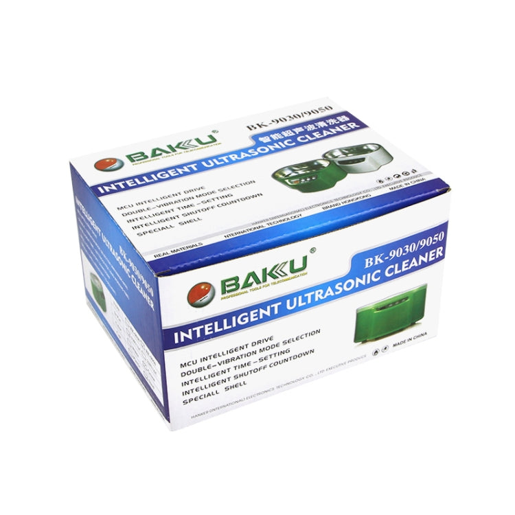 BAKU BK-9030 30W 0.8L LCD Display Ultrasonic Cleaner, AC 220V, EU Plug(Green) - Home & Garden by BAKU | Online Shopping UK | buy2fix