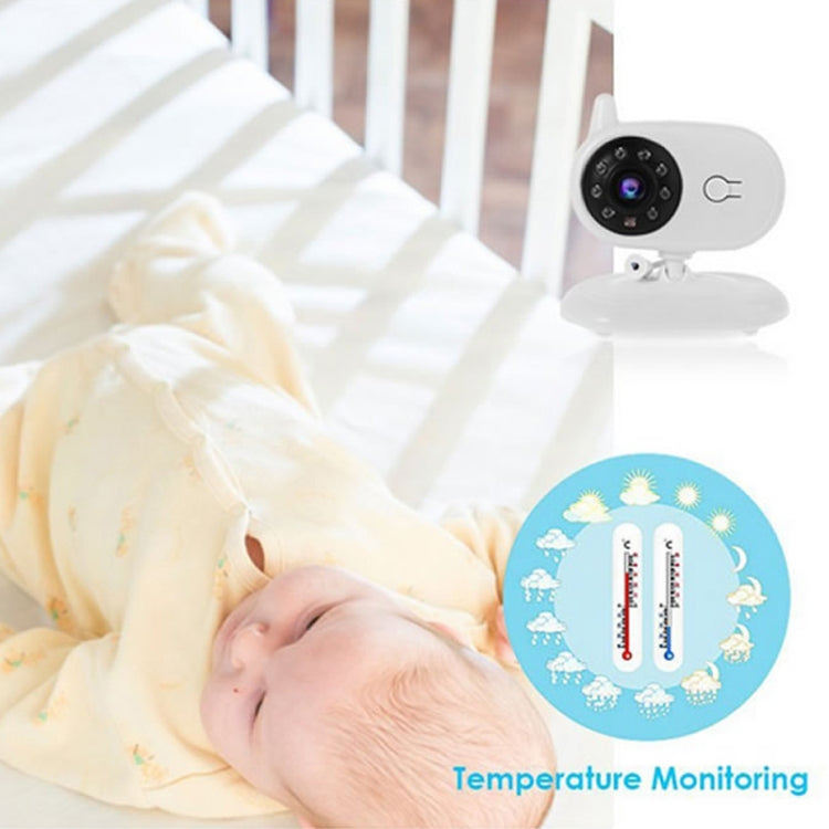 BM-850 3.5 inch LCD 2.4GHz Wireless Surveillance Camera Baby Monitor with 8-IR LED Night Vision, Two Way Voice Talk(White) - Security by buy2fix | Online Shopping UK | buy2fix