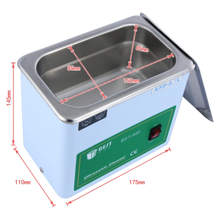 BEST-A80 0.7L Ultrasonic Washing Machine (Voltage 220V) - Ultrasonic Cleaner by BEST | Online Shopping UK | buy2fix