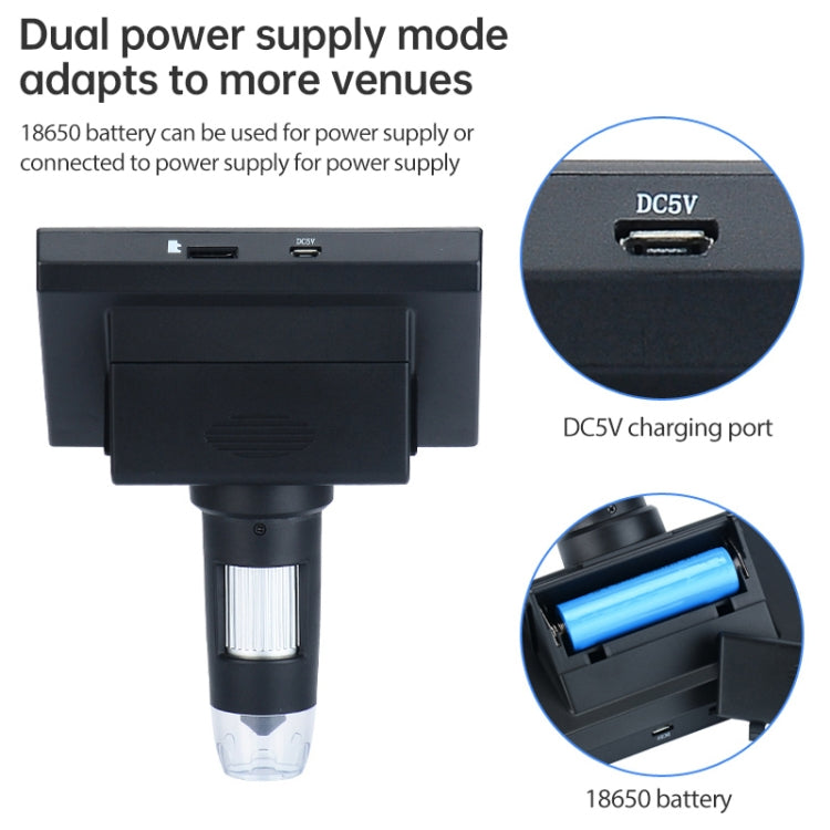 720P 4.3 inch Display Screen HD Industrial Digital Microscope - Consumer Electronics by buy2fix | Online Shopping UK | buy2fix