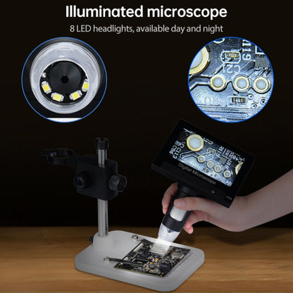 720P 4.3 inch Display Screen HD Industrial Digital Microscope - Consumer Electronics by buy2fix | Online Shopping UK | buy2fix