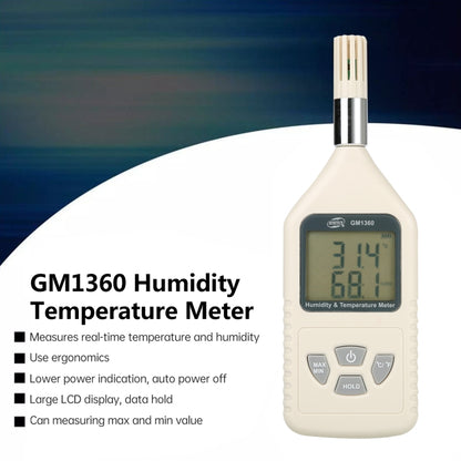 BENETECH GM1360 LCD Probe Industry Digital Humidity & Temperature Meter - Thermostat & Thermometer by BENETECH | Online Shopping UK | buy2fix