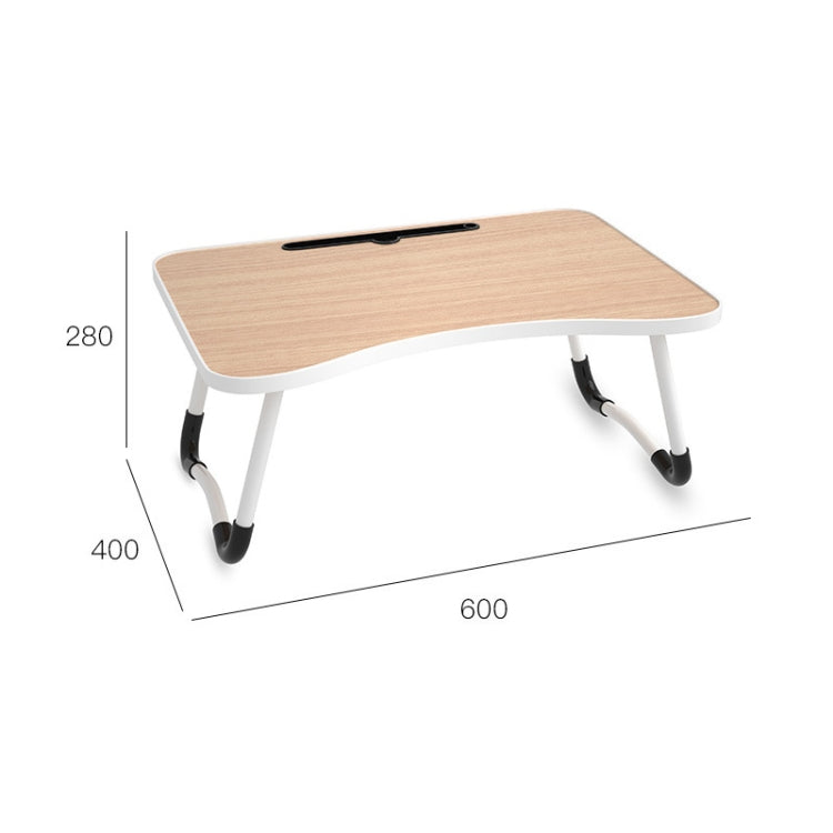 W-shaped Non-slip Legs Square Pattern Adjustable Folding Portable Laptop Desk without Card Slot (Sea Island) - Computer & Networking by buy2fix | Online Shopping UK | buy2fix