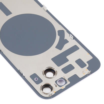 For iPhone 14 Back Housing Cover with Camera Lens(Purple) - Repair & Spare Parts by buy2fix | Online Shopping UK | buy2fix