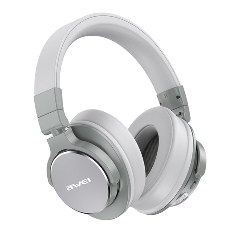 awei A710BL Foldable ANC Noise Cancelling Bluetooth Wireless Headset (Grey) - Headset & Headphone by awei | Online Shopping UK | buy2fix