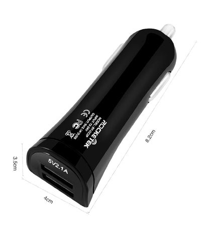 ROCKETEK CC2P DC 5V 4.2A Dual USB Smart Car Charger - In Car by ROCKETEK | Online Shopping UK | buy2fix