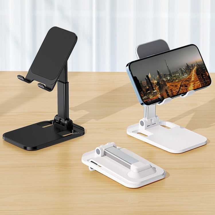 ROCK Desktop Folding Mobile Phone Holder (Black) - Desktop Holder by ROCK | Online Shopping UK | buy2fix