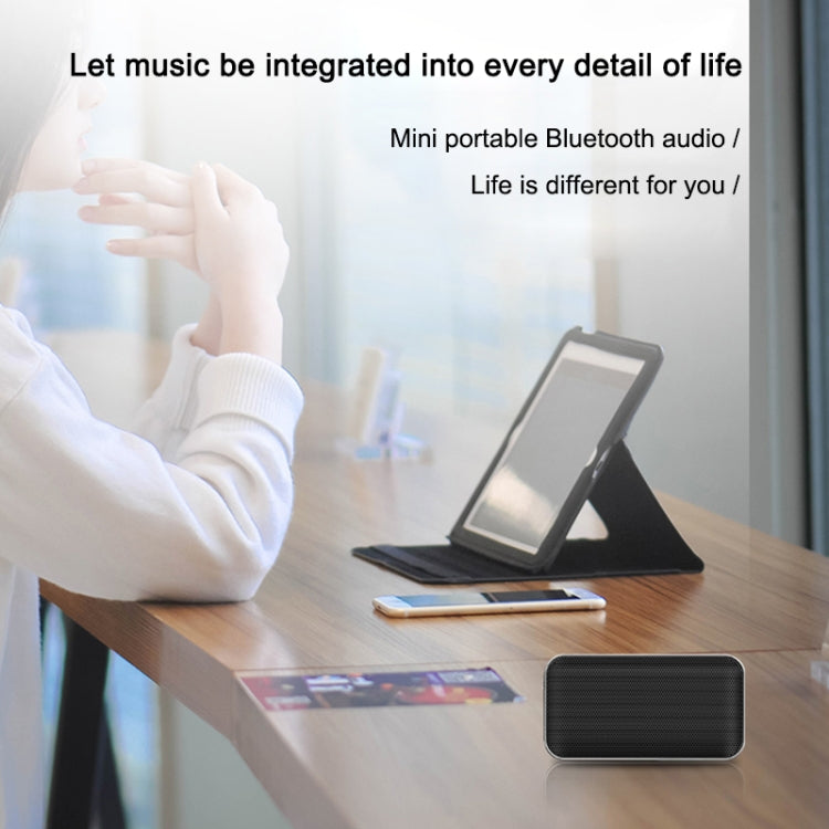 BT209 Outdoor Portable Ultra-thin Mini Wireless Bluetooth Speaker, Support TF Card & Hands-free Calling (Silver) - Mini Speaker by buy2fix | Online Shopping UK | buy2fix