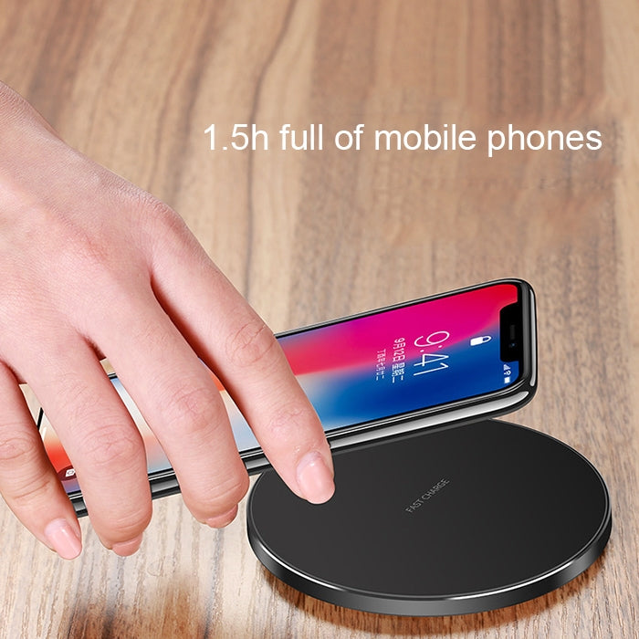 GY-68 Ultra-Thin Aluminum Alloy Wireless Fast Charging Qi Charger Pad(Silver) - Wireless Charger by buy2fix | Online Shopping UK | buy2fix