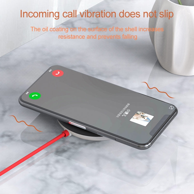 10W Portable Suction Cup Mobile Phone Fast Charging Wireless Charger, Suitable for iPhone 8 / X, Length: 1.5m(Red) - Apple Accessories by buy2fix | Online Shopping UK | buy2fix