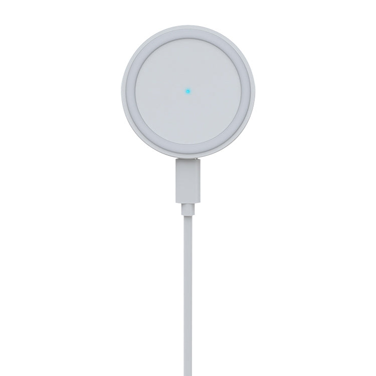 JJT-963 15W QI Standard Round Magsafe Wireless Fast Charge Charger for iPhone 12 Series(White) - Apple Accessories by buy2fix | Online Shopping UK | buy2fix