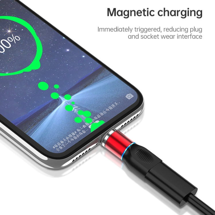 4 in 1 3A 8 Pin & USB-C / Type-C & Micro USB Zinc Alloy Magnetic Charging Head + USB-C / Type-C Magnetic Charging Adapter Set (Red) - Mobile Accessories by buy2fix | Online Shopping UK | buy2fix