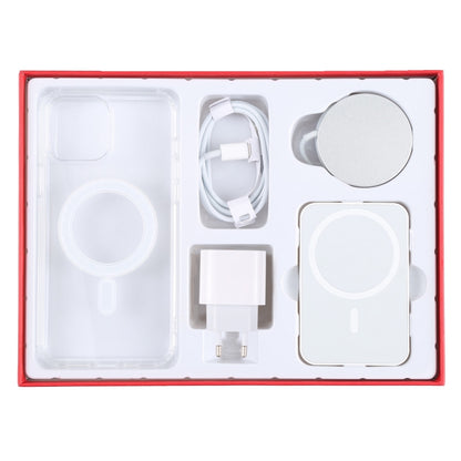 5 in 1 Data Cable + Travel Charger + Wired / Wireless MagSafe Magnetic Wireless Charger + MagSafe Magnetic Phone Case Digital Gift Box Set for iPhone 12 Pro Max, EU Plug (Red) - Apple Accessories by buy2fix | Online Shopping UK | buy2fix