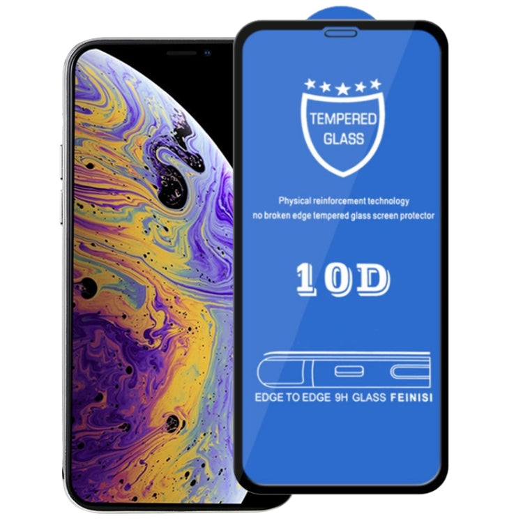 For iPhone 11 Pro / XS / X 9H 10D Full Screen Tempered Glass Screen Protector - iPhone 11 Pro Tempered Glass by buy2fix | Online Shopping UK | buy2fix