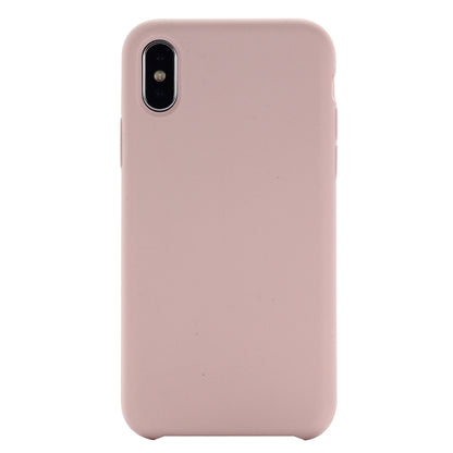For iPhone XR Four Corners Full Coverage Liquid Silicone Case(Light Pink) - More iPhone Cases by buy2fix | Online Shopping UK | buy2fix