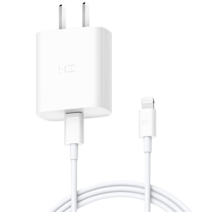 Original Xiaomi Youpin ZMI 20W Quick Charger Power Adapter with Type-C / USB-C to 8 Pin Charging Cable, US Plug(White) - USB Charger by Xiaomi | Online Shopping UK | buy2fix