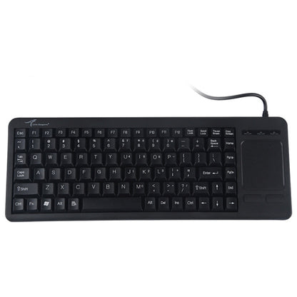 DS-8800 PS / 2 Interface Prevent Water Splashing Laser Engraving Character One-piece Wired Touchpad Keyboard, Length: 1.5m - Wired Keyboard by buy2fix | Online Shopping UK | buy2fix